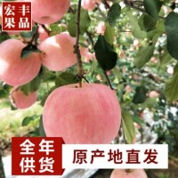 蘋果新鮮紅富士批發(fā)山東煙臺條紋當(dāng)季棲霞脆甜冰糖心5斤蘋果水果