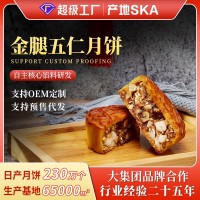 廣式月餅批發(fā) 東莞廠家金腿五仁月餅 中秋節(jié)日禮品禮盒 傳統(tǒng)糕點