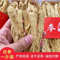 長白山干人參500g人參 原皮白參7年大支生曬參產(chǎn)地直發(fā)地攤?cè)藚? onmouseover=